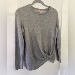 Philosophy Knotted Grey Sweater